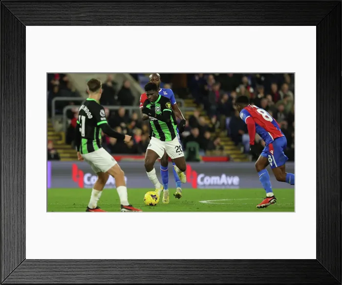 Framed Print : Game Changer: A Pivotal Moment in Crystal Palace vs. Brighton & Hove Albion Rivalry (21st December 2023) Framed Print : Game Changer: A Pivotal Moment in Crystal Palace vs. Brighton & Hove Albion Rivalry (21st December 2023)
