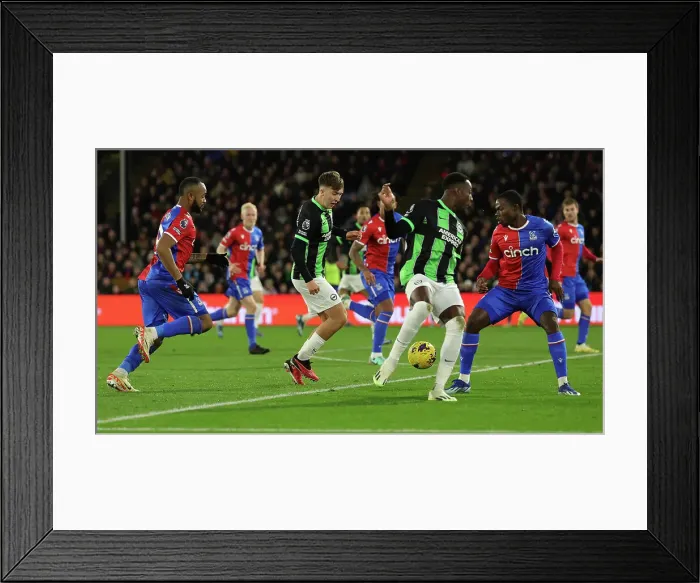 Framed Print : Decisive Battle: Premier League Showdown - Crystal Palace vs. Brighton & Hove Albion at Selhurst Park (21DEC23) Framed Print : Decisive Battle: Premier League Showdown - Crystal Palace vs. Brighton & Hove Albion at Selhurst Park (21DEC23)