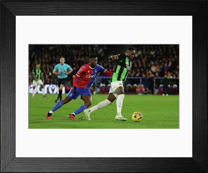 Framed Print : Battle at Selhurst Park: Decisive Moment in Crystal Palace vs. Brighton & Hove Albion Premier League Clash (21DEC23) Framed Print : Battle at Selhurst Park: Decisive Moment in Crystal Palace vs. Brighton & Hove Albion Premier League Clash (21DEC23)