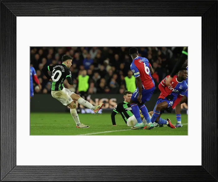 Framed Print : Decisive Moment: A Pivotal Instant in the Crystal Palace vs. Brighton & Hove Albion Premier League Clash (21st December 2023) Framed Print : Decisive Moment: A Pivotal Instant in the Crystal Palace vs. Brighton & Hove Albion Premier League Clash (21st December 2023)