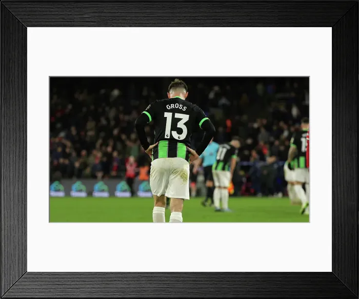 Framed Print : Decisive Battle at Selhurst Park: Crystal Palace vs. Brighton & Hove Albion, Premier League 2023 / 24