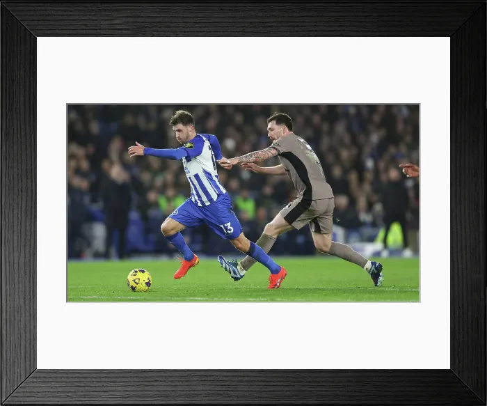 Framed Print : Premier League Clash: Brighton & Hove Albion vs. Tottenham Hotspur (28DEC23) Framed Print : Premier League Clash: Brighton & Hove Albion vs. Tottenham Hotspur (28DEC23)