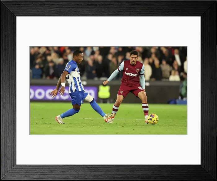 Framed Print : Premier League Clash: West Ham United vs Brighton and Hove Albion, 2nd January 2024 - London Stadium Framed Print : Premier League Clash: West Ham United vs Brighton and Hove Albion, 2nd January 2024 - London Stadium