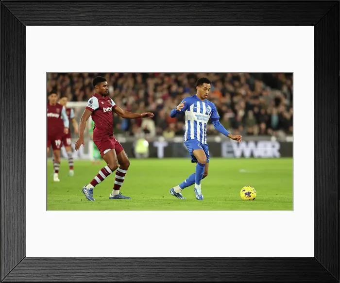 Framed Print : Intense Premier League Clash: Brighton & Hove Albion vs. West Ham United (02JAN24) Framed Print : Intense Premier League Clash: Brighton & Hove Albion vs. West Ham United (02JAN24)