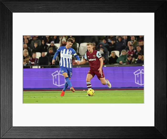 Framed Print : Premier League Showdown: West Ham United vs. Brighton and Hove Albion (2nd January 2024) - A Battle at London Stadium Framed Print : Premier League Showdown: West Ham United vs. Brighton and Hove Albion (2nd January 2024) - A Battle at London Stadium