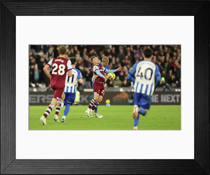 Framed Print : Intense Premier League Showdown: West Ham United vs Brighton and Hove Albion (2nd January 2024) Framed Print : Intense Premier League Showdown: West Ham United vs Brighton and Hove Albion (2nd January 2024)