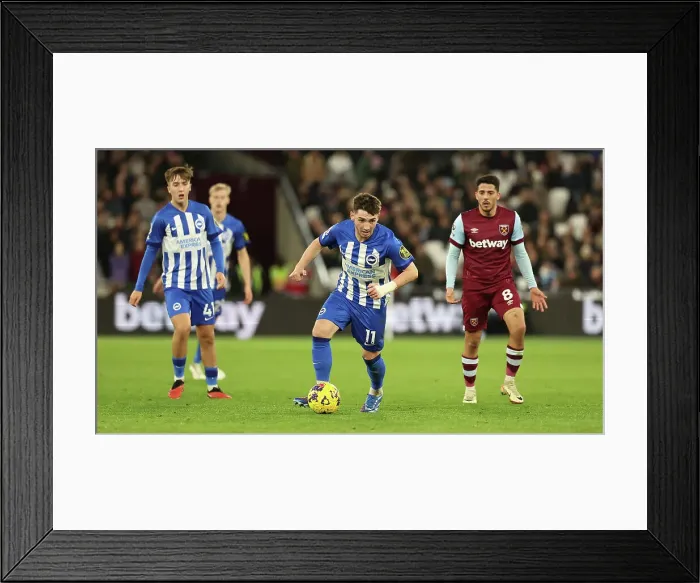 Framed Print : Intense Moments: West Ham United vs. Brighton & Hove Albion at London Stadium (Premier League Clash, 02.01.2024) Framed Print : Intense Moments: West Ham United vs. Brighton & Hove Albion at London Stadium (Premier League Clash, 02.01.2024)