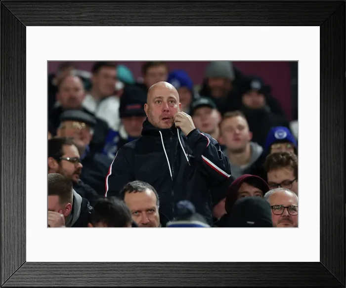 Framed Print : Premier League Showdown: West Ham United vs. Brighton and Hove Albion (2nd January 2024) Framed Print : Premier League Showdown: West Ham United vs. Brighton and Hove Albion (2nd January 2024)