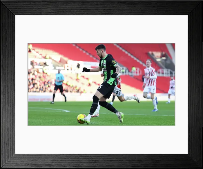 Framed Print : Brighton and Hove Albion vs Stoke City: FA Cup 3rd Round Battle at bet365 Stadium (06JAN24)