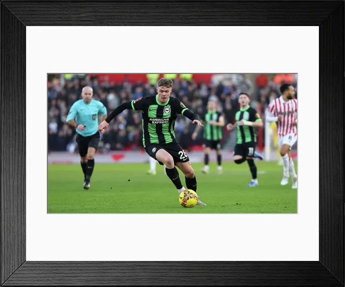 Framed Print : FA Cup 2023 / 24: Stoke City vs. Brighton and Hove Albion - A Battle at the bet365 Stadium (06JAN24)