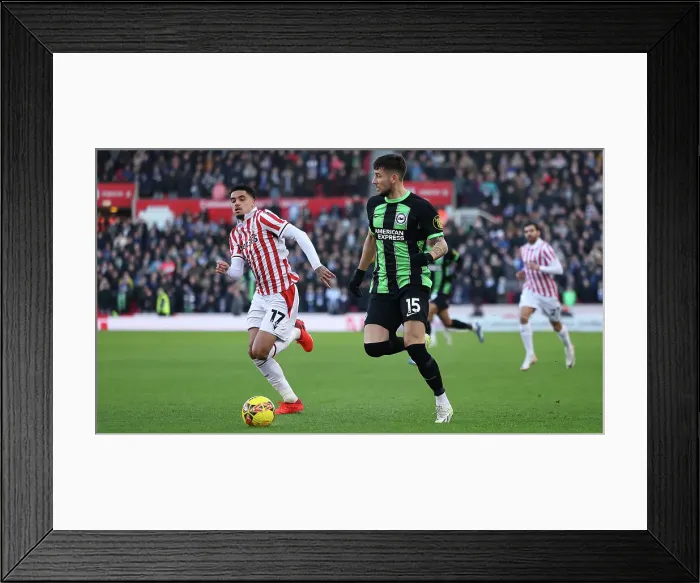 Framed Print : Intense FA Cup Third Round: Stoke City vs. Brighton and Hove Albion (6th January 2024) Framed Print : Intense FA Cup Third Round: Stoke City vs. Brighton and Hove Albion (6th January 2024)