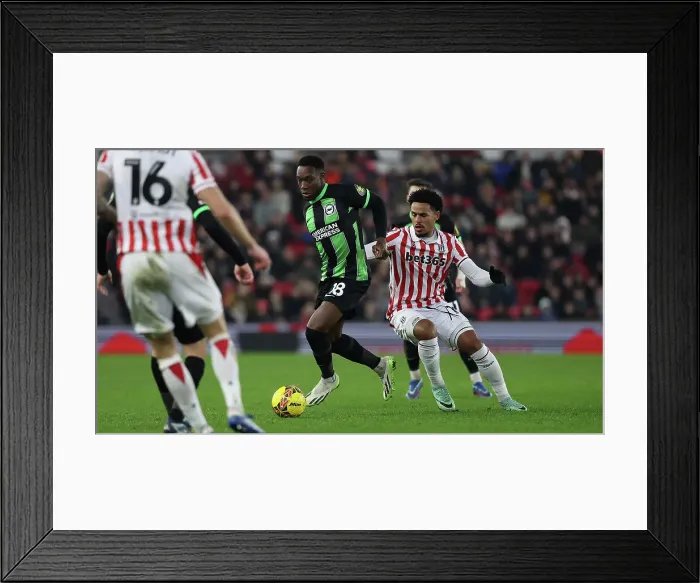 Framed Print : FA Cup Clash: Stoke City vs. Brighton and Hove Albion (06JAN24) Framed Print : FA Cup Clash: Stoke City vs. Brighton and Hove Albion (06JAN24)