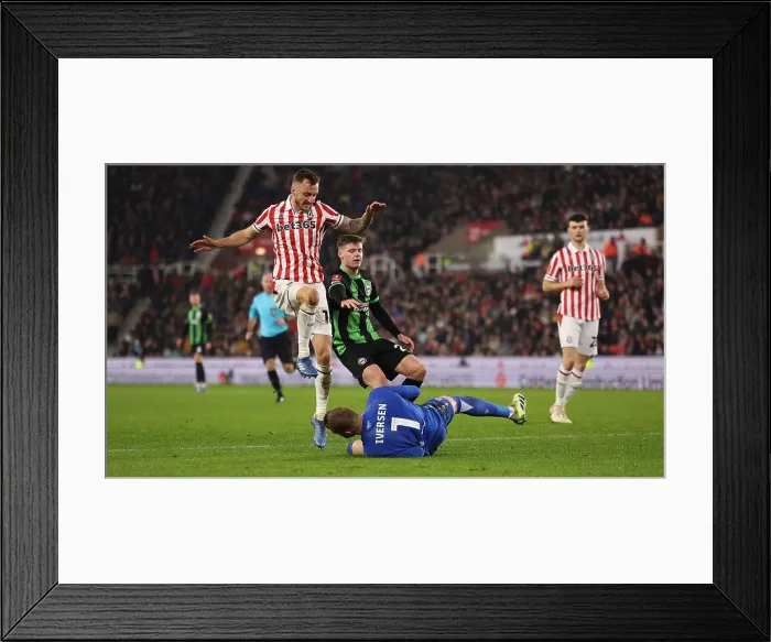 Framed Print : Battleground Bet365: Brighton and Hove Albion vs Stoke City in the FA Cup (06JAN24) Framed Print : Battleground Bet365: Brighton and Hove Albion vs Stoke City in the FA Cup (06JAN24)