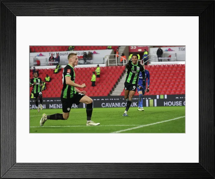 Framed Print : FA Cup 2023 / 24: Brighton and Hove Albion vs Stoke City Showdown at bet365 Stadium (06JAN24) Framed Print : FA Cup 2023 / 24: Brighton and Hove Albion vs Stoke City Showdown at bet365 Stadium (06JAN24)