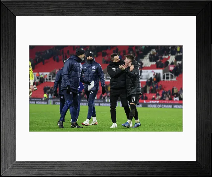 Framed Print : Intense FA Cup Third Round Clash: Stoke City vs. Brighton and Hove Albion at bet365 Stadium (January 6, 2024) Framed Print : Intense FA Cup Third Round Clash: Stoke City vs. Brighton and Hove Albion at bet365 Stadium (January 6, 2024)