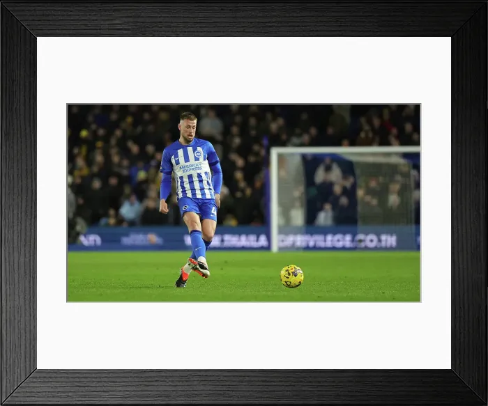 Framed Print : Intense Premier League Showdown: Brighton & Hove Albion vs. Wolverhampton Wanderers (January 21, 2024)