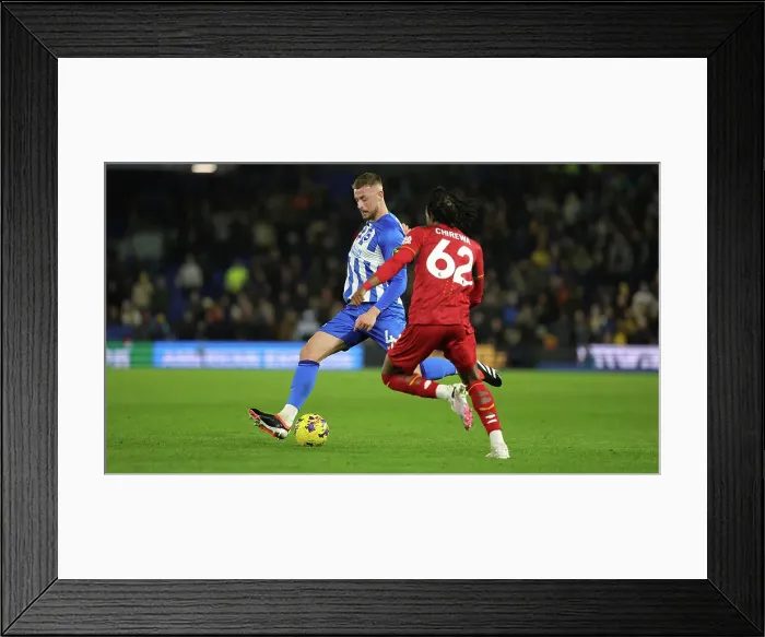 Framed Print : Intense Premier League Showdown: Brighton & Hove Albion vs. Wolverhampton Wanderers (January 21, 2024)