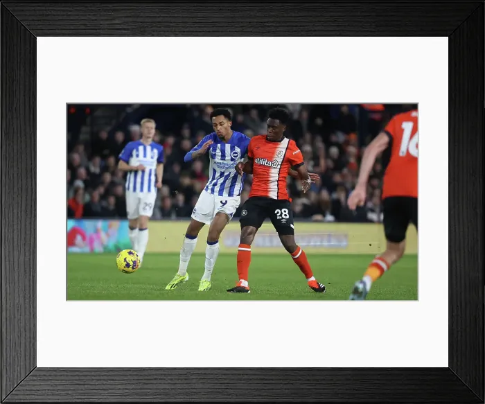 Framed Print : Luton Town v Brighton and Hove Albion Premier League 30JAN24 Framed Print : Luton Town v Brighton and Hove Albion Premier League 30JAN24