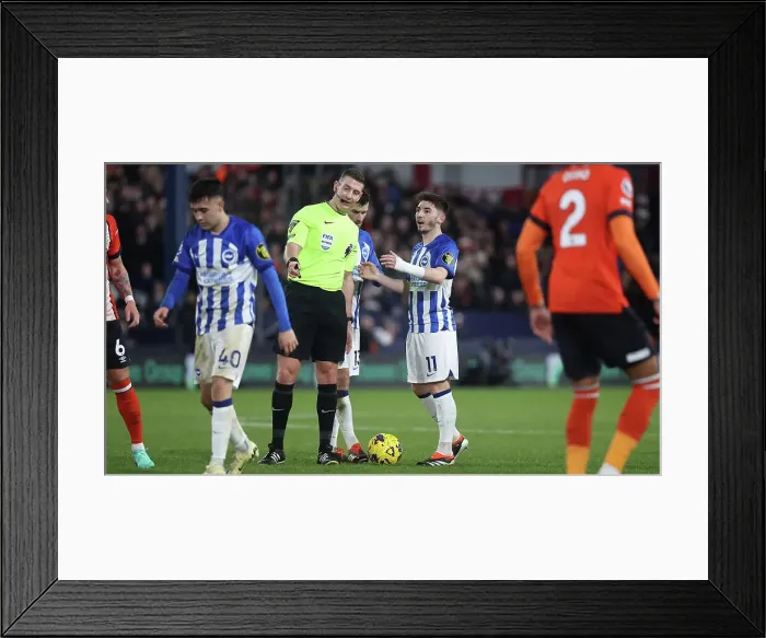Framed Print : Luton Town v Brighton and Hove Albion Premier League 30JAN24 Framed Print : Luton Town v Brighton and Hove Albion Premier League 30JAN24