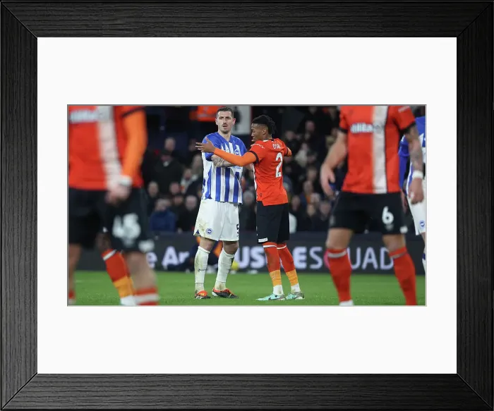 Framed Print : Luton Town v Brighton and Hove Albion Premier League 30JAN24 Framed Print : Luton Town v Brighton and Hove Albion Premier League 30JAN24