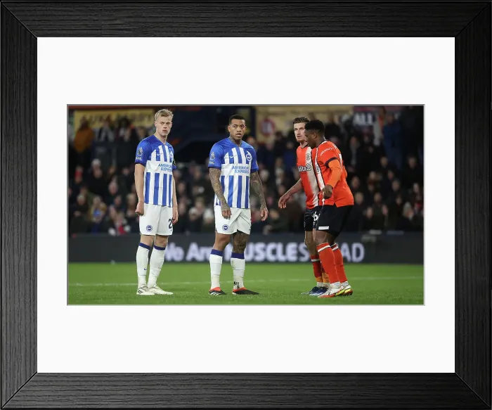 Framed Print : Luton Town v Brighton and Hove Albion Premier League 30JAN24 Framed Print : Luton Town v Brighton and Hove Albion Premier League 30JAN24