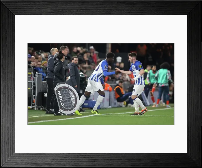Framed Print : Luton Town v Brighton and Hove Albion Premier League 30JAN24 Framed Print : Luton Town v Brighton and Hove Albion Premier League 30JAN24