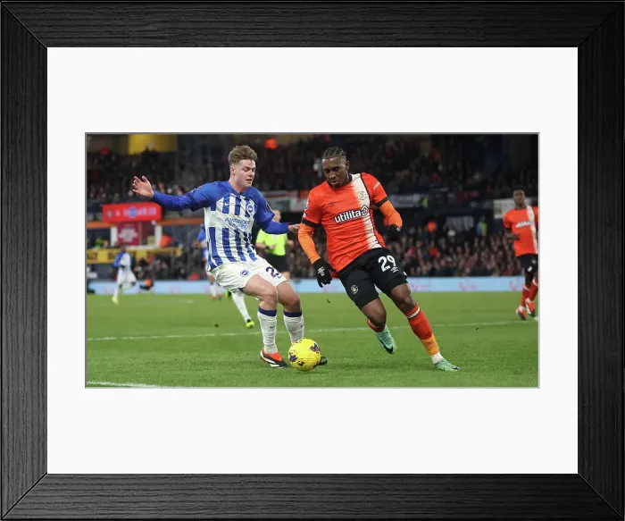 Framed Print : Luton Town v Brighton and Hove Albion Premier League 30JAN24 Framed Print : Luton Town v Brighton and Hove Albion Premier League 30JAN24