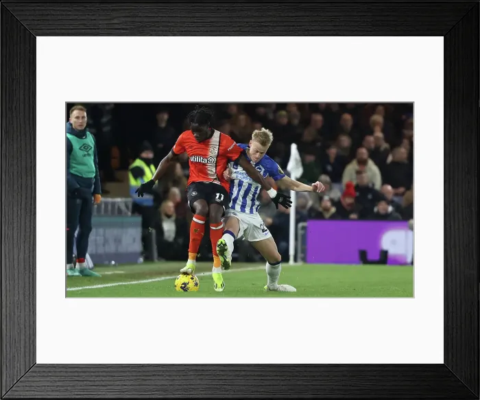 Framed Print : Luton Town v Brighton and Hove Albion Premier League 30JAN24 Framed Print : Luton Town v Brighton and Hove Albion Premier League 30JAN24
