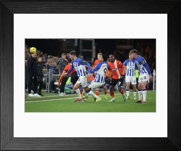 Framed Print : Luton Town v Brighton and Hove Albion Premier League 30JAN24 Framed Print : Luton Town v Brighton and Hove Albion Premier League 30JAN24
