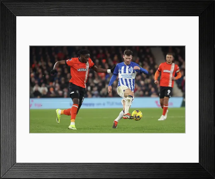 Framed Print : Luton Town v Brighton and Hove Albion Premier League 30JAN24 Framed Print : Luton Town v Brighton and Hove Albion Premier League 30JAN24