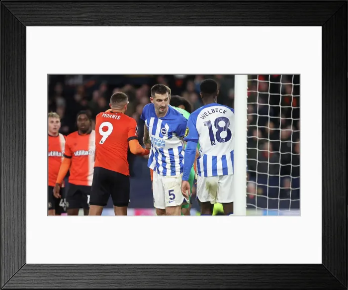 Framed Print : Luton Town v Brighton and Hove Albion Premier League 30JAN24 Framed Print : Luton Town v Brighton and Hove Albion Premier League 30JAN24