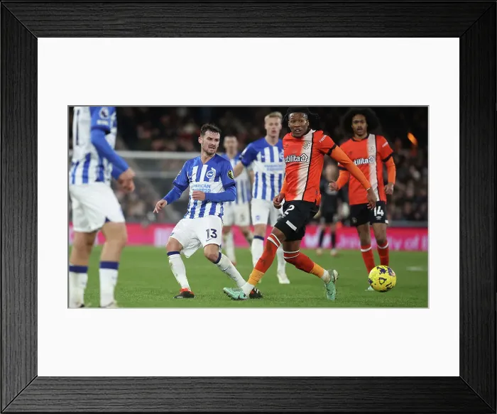 Framed Print : Luton Town v Brighton and Hove Albion Premier League 30JAN24 Framed Print : Luton Town v Brighton and Hove Albion Premier League 30JAN24