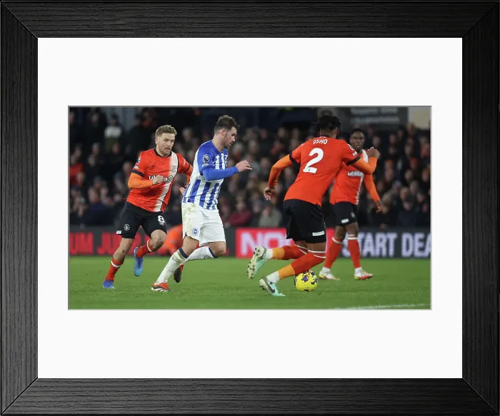 Framed Print : Luton Town v Brighton and Hove Albion Premier League 30JAN24 Framed Print : Luton Town v Brighton and Hove Albion Premier League 30JAN24