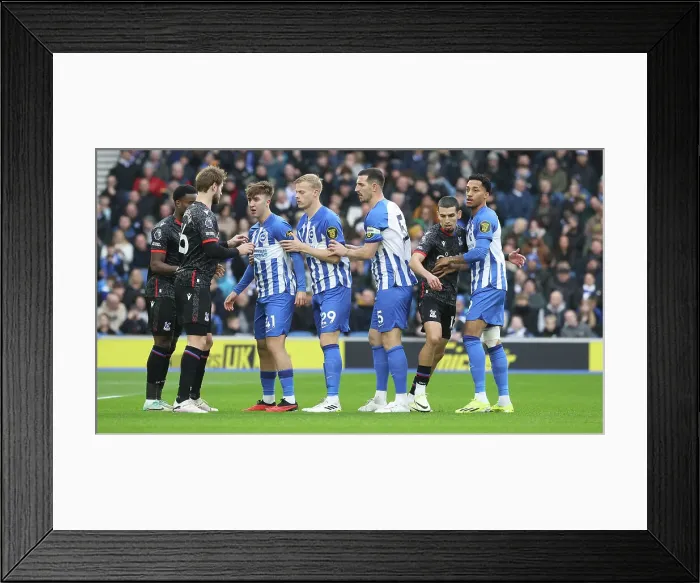 Framed Print : Brighton and Hove Albion v Crystal Palace Premier League 04FEB24 Framed Print : Brighton and Hove Albion v Crystal Palace Premier League 04FEB24