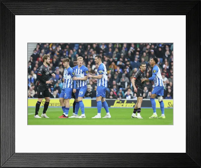 Framed Print : Brighton and Hove Albion v Crystal Palace Premier League 04FEB24 Framed Print : Brighton and Hove Albion v Crystal Palace Premier League 04FEB24