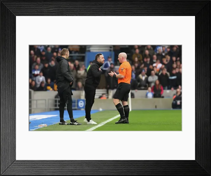 Framed Print : Brighton and Hove Albion v Crystal Palace Premier League 04FEB24 Framed Print : Brighton and Hove Albion v Crystal Palace Premier League 04FEB24