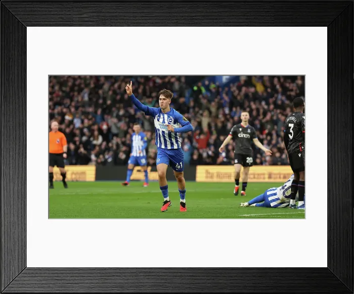 Framed Print : Brighton and Hove Albion v Crystal Palace Premier League 04FEB24 Framed Print : Brighton and Hove Albion v Crystal Palace Premier League 04FEB24