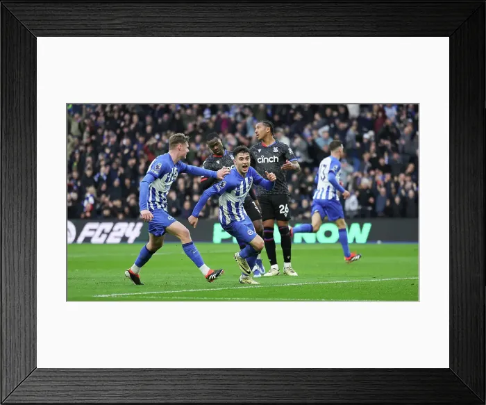 Framed Print : Brighton and Hove Albion v Crystal Palace Premier League 04FEB24
