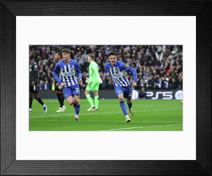 Framed Print : Brighton and Hove Albion v Crystal Palace Premier League 04FEB24 Framed Print : Brighton and Hove Albion v Crystal Palace Premier League 04FEB24