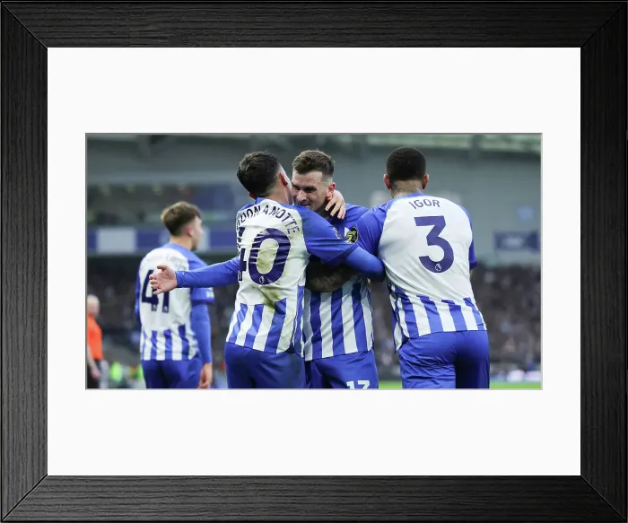 Framed Print : Brighton and Hove Albion v Crystal Palace Premier League 04FEB24 Framed Print : Brighton and Hove Albion v Crystal Palace Premier League 04FEB24