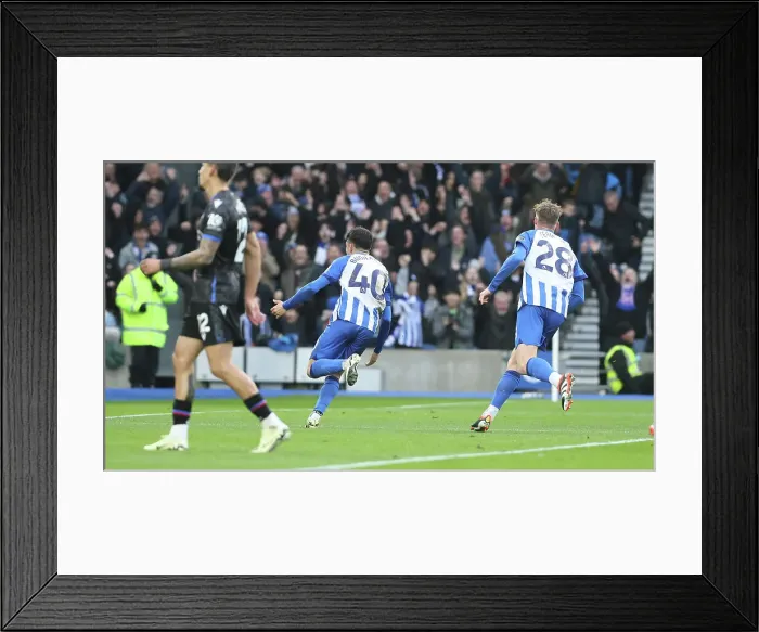 Framed Print : Brighton and Hove Albion v Crystal Palace Premier League 04FEB24