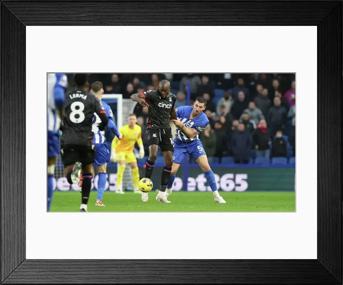 Framed Print : Brighton and Hove Albion v Crystal Palace Premier League 04FEB24 Framed Print : Brighton and Hove Albion v Crystal Palace Premier League 04FEB24