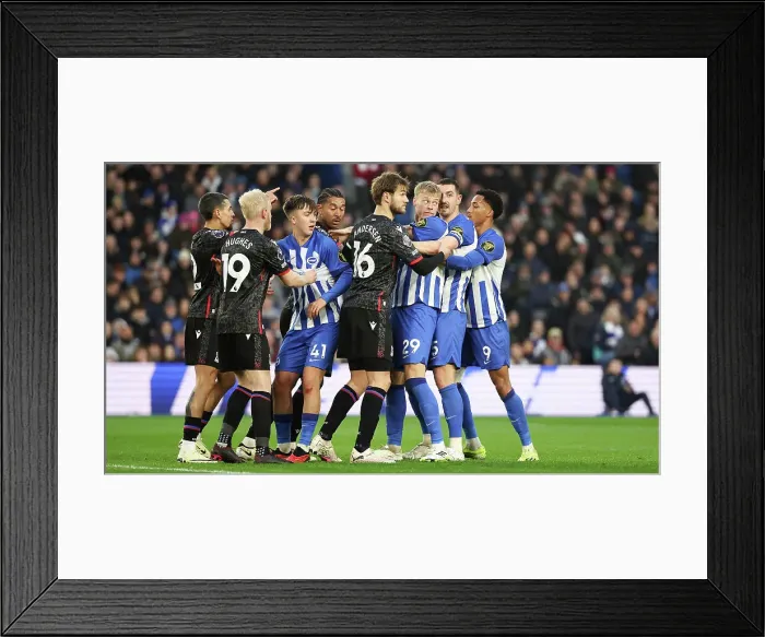 Framed Print : Brighton and Hove Albion v Crystal Palace Premier League 04FEB24 Framed Print : Brighton and Hove Albion v Crystal Palace Premier League 04FEB24