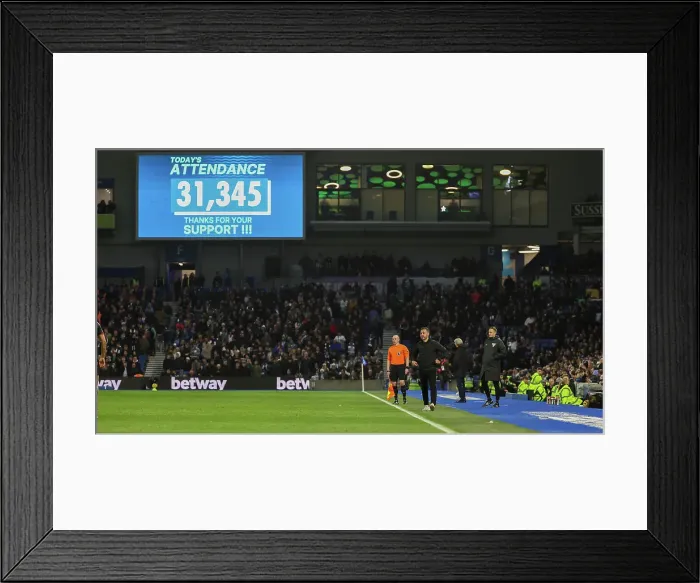 Framed Print : Brighton and Hove Albion v Crystal Palace Premier League 04FEB24 Framed Print : Brighton and Hove Albion v Crystal Palace Premier League 04FEB24