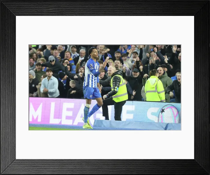 Framed Print : Brighton and Hove Albion v Crystal Palace Premier League 04FEB24 Framed Print : Brighton and Hove Albion v Crystal Palace Premier League 04FEB24