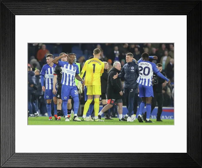 Framed Print : Brighton and Hove Albion v Crystal Palace Premier League 04FEB24