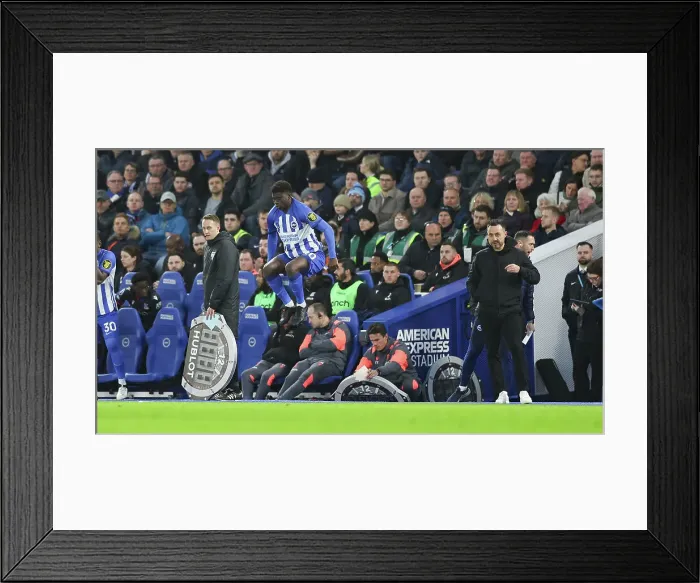Framed Print : Brighton and Hove Albion v Crystal Palace Premier League 04FEB24 Framed Print : Brighton and Hove Albion v Crystal Palace Premier League 04FEB24