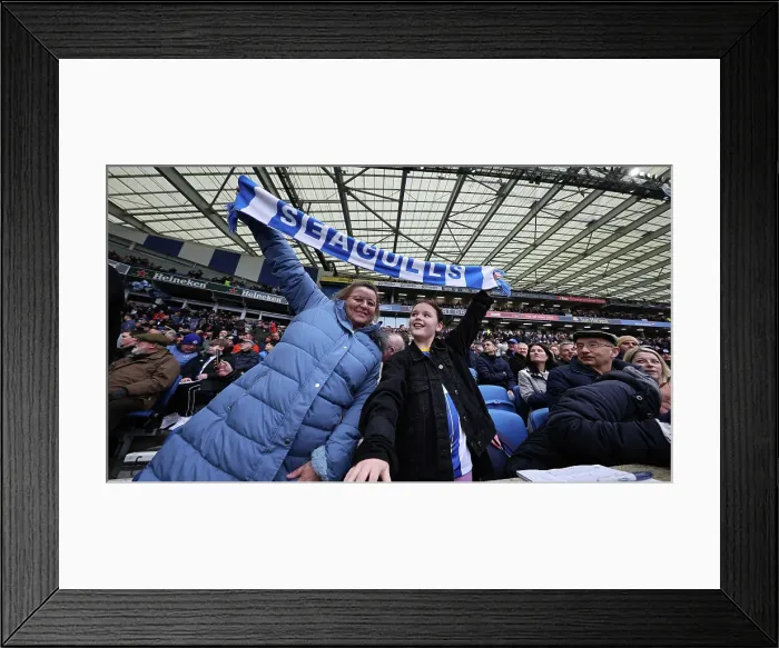 Framed Print : Brighton and Hove Albion v Crystal Palace Premier League 04FEB24 Framed Print : Brighton and Hove Albion v Crystal Palace Premier League 04FEB24