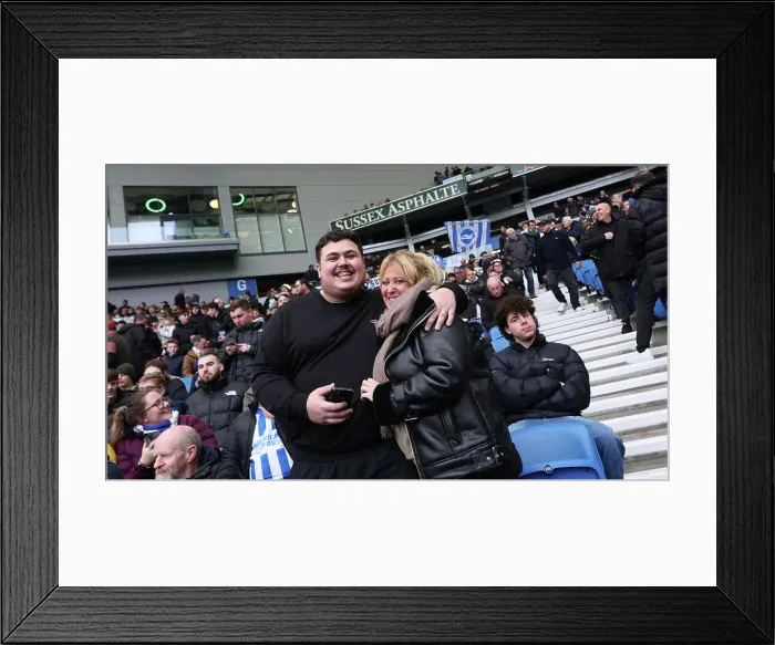 Framed Print : Brighton and Hove Albion v Crystal Palace Premier League 04FEB24