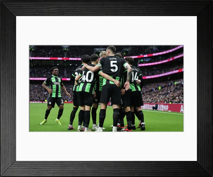 Framed Print : Tottenham Hotspur v Brighton and Hove Albion Premier League 10FEB24 Framed Print : Tottenham Hotspur v Brighton and Hove Albion Premier League 10FEB24
